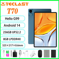 Teclast T70 Tablet MTK G99 Octa-Core 14inch FHD IPS Display 8GB RAM 256GB ROM Android 14 WIFI5G 10000mAh 13MP+8MP 4G Dual SIM