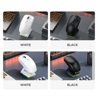 X6 Lightweight Wireless Gaming Mouse with 3 Mode Wired 2.4G BT5.2 Up to 26K DPI RGB Backlight Charging Base for Laptop Deskbtop