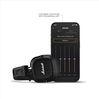 Marshall Major V On-Ear Wireless Bluetooth Headphones - Black