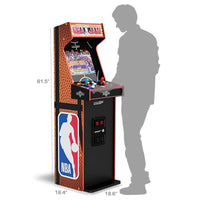 ARCADE1UP NBA Jam Deluxe 2-Player Control Panel Arcade Machine, Built for Your Home, 5 Foot Tall Cabinet with 3 Classic Games