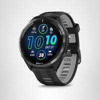 Garmin Forerunner® 965 Running Smartwatch, Colorful AMOLED Display, Training Metrics and Recovery Insights, Black and Powder Gray, 010-02809-00