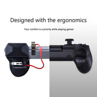 Mobile Game Controller Qoosea Gaming Triggers L1R1 Sensitive Shoot Aim Joysticks Buttons Gamepad for PUBG/Knives Out/Rules of Survival for 4.5" to 6.5" iPhone Android