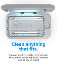 PhoneSoap Wireless UV Phone Sanitizer & Universal Phone Charger Box with Qi Charging | Patented & Clinically Proven 360-Degree UV-C Light Sanitizer | Disinfects and Charges All Phones (Gunmetal Grey)