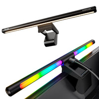 Quntis Monitor Light Bar 15.7", 24 RGB Backlight Modes for lmmersive Gaming Ambience, 900 Lux Glare-Free Computer Screen Lamp, High CRI 95 Eye Care Desk Light for Home Office