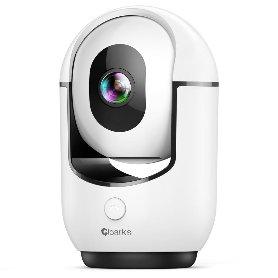 Cloarks 2K Pan/Tilt Security Camera, WiFi Indoor Camera for Home Security with AI Motion Detection, Baby/Pet Camera with Phone App, Color Night Vision, 2-Way Audio, 24/7, Siren, TF/Cloud Storage