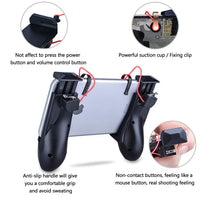 Mobile Game Controller Qoosea Gaming Triggers L1R1 Sensitive Shoot Aim Joysticks Buttons Gamepad for PUBG/Knives Out/Rules of Survival for 4.5" to 6.5" iPhone Android