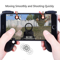 Mobile Game Controller Qoosea Gaming Triggers L1R1 Sensitive Shoot Aim Joysticks Buttons Gamepad for PUBG/Knives Out/Rules of Survival for 4.5" to 6.5" iPhone Android