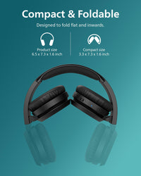 PHILIPS H4205 Wireless Headphone,On-Ear Bluetooth Headphone with BASS Boost,Quality Sound,32mm Drivers,29-Hour Battery Life,Fast Charging,Lightweight,Adjustable Cushioned Headband,Soft Ear Cups,Black