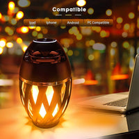 LED Flame Speaker Lamp, Torch Atmosphere Bluetooth Speakers with Stereo Sound,Wireless Bluetooth Speaker for iPhone/iPad/Android