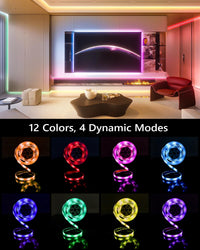 WILLED Under Bed Lights, Dimmable Motion Activated Led Light Strip, Under Bed Lighting with Motion Sensor and Power Adapter, Soft Warm Glow LED Lights for Bedroom, Crib, Cabinet and Bathroom