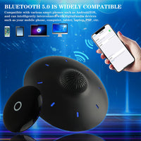 RUIXINDA Magnetic Levitating Bluetooth Speaker, Levitating UFO Speakers with LED Lights, 360 Degree Rotation,Wireless Floating Speakers for Home Office Decor Cool Tech Gadgets,Creative Gifts