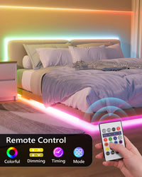 WILLED Under Bed Lights, Dimmable Motion Activated Led Light Strip, Under Bed Lighting with Motion Sensor and Power Adapter, Soft Warm Glow LED Lights for Bedroom, Crib, Cabinet and Bathroom