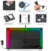 Govee LED TV Backlights, WiFi Strip Lights With Camera, Compatible With Alexa, APP Control, RGBIC Music Sync, Ambient Bias Lighting for 55-65 Inch TVs, Calibrate on APP