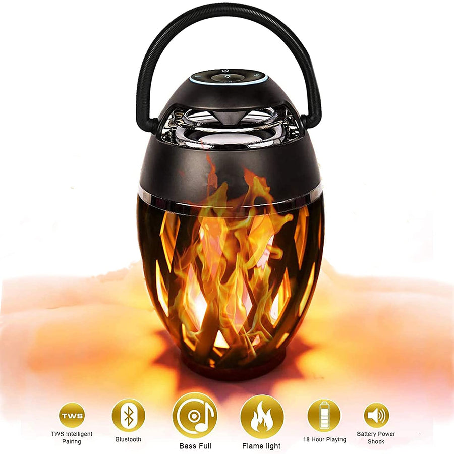 LED Flame Speaker Lamp, Torch Atmosphere Bluetooth Speakers with Stereo Sound,Wireless Bluetooth Speaker for iPhone/iPad/Android