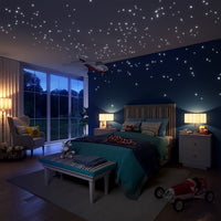 Glow in The Dark Stars Wall Stickers, Adhesive Dots Stars and Moon for Starry Sky, Galaxy Decor Bright and Realistic for Any Room,324 Ceiling Stars Wall Decals, Space Decal for Kids Bedroom