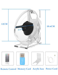 3D Hologram Fan - Holographic Projector with 48 LED Beads, 1080P Holographic Led Fan Display Support APP Remote Control for Halloween Shop Advertising Display