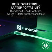 Razer Blade 18 (2025) Gaming Laptop: NVIDIA GeForce RTX 5090 - Intel Core Ultra 9 275HX - Dual UHD+ 240Hz | FHD+ 440Hz Display - 64GB DDR5 RAM - 4TB (2TB+2TB) SSD - Thunderbolt 5-10 Key RGB Keyboard