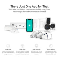kasa smart Plug Power Strip KP303, Surge Protector with 3 Individually Controlled Smart Outlets and 2 USB Ports, Works with Alexa & Google Home, No Hub Required , White