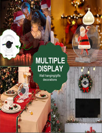 3D Hologram Fan - Holographic Projector with 48 LED Beads, 1080P Holographic Led Fan Display Support APP Remote Control for Halloween Shop Advertising Display