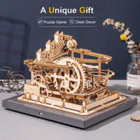 ROKR 3D Puzzles Wooden Marble Run Mechanical Model Kit LGC01+LG501