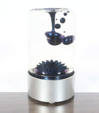 Spike Blue Colored Ferrofluid in a Bottle Magnetic Liquid Sculpture Educational Display Executive Desk Display with 7ml of Lab Quality Ferrofluid