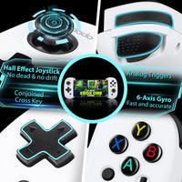 Wireless Mobile Gaming Controller for IOS & Android, Bluetooth Smartphone/Tablet Handheld Joystick Gamepad with Adjustable Clip for iPhone/iPad/Samsung etc.Support Xbox/PS3/4/Switch/PC