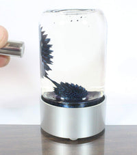 Spike Blue Colored Ferrofluid in a Bottle Magnetic Liquid Sculpture Educational Display Executive Desk Display with 7ml of Lab Quality Ferrofluid