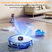 ZCWA Robot Vacuum and Mop Combo, 2 in 1 Mopping Robotic Vacuum with WiFi/App, Robotic Vacuum Cleaner, Schedule Settings, Self-Charging, Ideal for Hard Floor, Pet Hair and Low Pile Carpet
