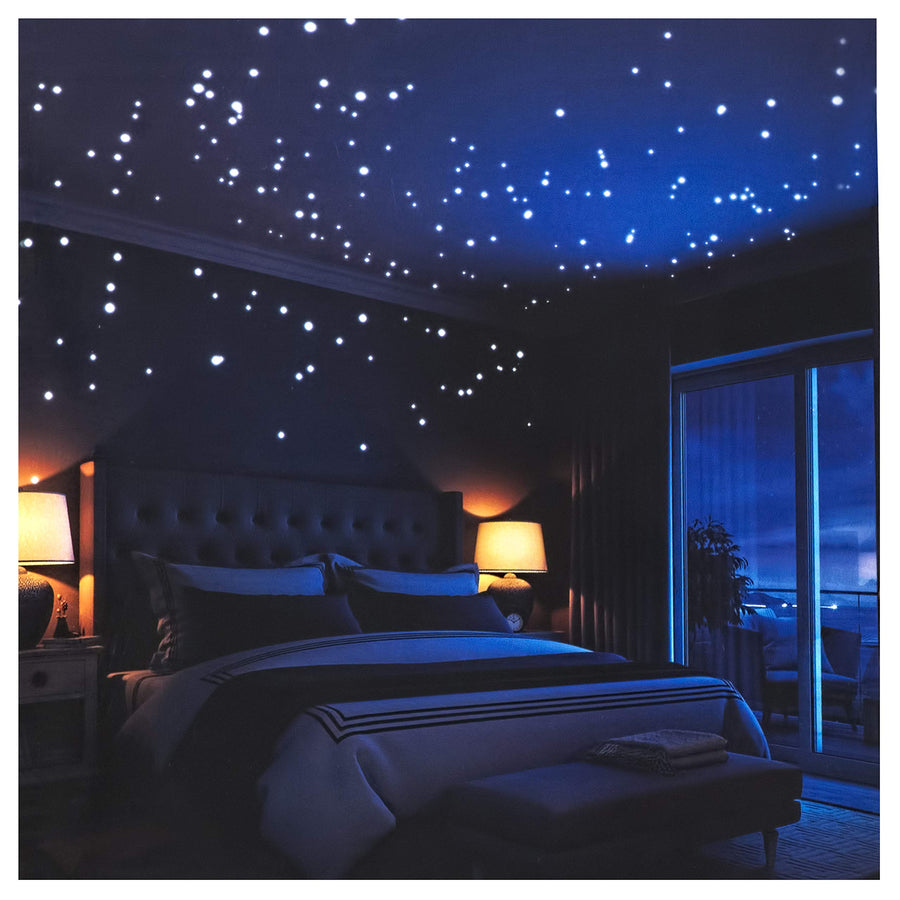 Glow in The Dark Stars Wall Stickers, Adhesive Dots Stars and Moon for Starry Sky, Galaxy Decor Bright and Realistic for Any Room,324 Ceiling Stars Wall Decals, Space Decal for Kids Bedroom