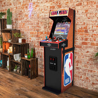 ARCADE1UP NBA Jam Deluxe 2-Player Control Panel Arcade Machine, Built for Your Home, 5 Foot Tall Cabinet with 3 Classic Games