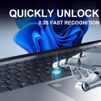 2025 15.6" Windows 11 Pro Laptop Computer Intel Core i7 8500Y 16GB 1TB Laptops Office Computer Fingerprint Unlock Notebook PC