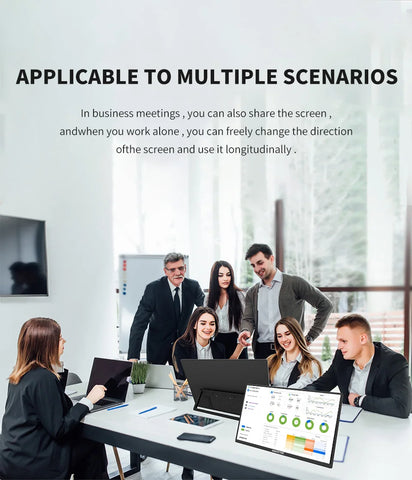 14.1 Inch Portable Monitor 1080P IPS 100%SRGB Gaming Portable Screen with Stand for Laptop PS5/4 Switch Xbox Raspberry Pi