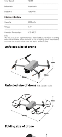 New F15 Drone GPS Brushless Motor 8K HD Professional 5G WIFI Quadcopter 3-Axis Gimbal UAV 5.5 Inch Touch Screen RC Drone 4DRC