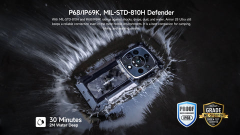 Ulefone Armor 28 Ultra 5G AI Thermal Imaging Rugged Phone Dimensity 9300+ 1TB ROM 32GB RAM Android Smartphone AMOLED Mobile