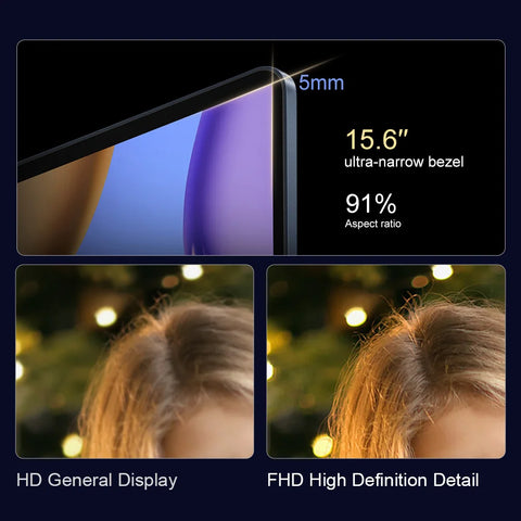 Portable Laptop 15.6inch Intel Celeron N5095 16GB RAM 1TB SSD DDR4 Windows 11 Pro Camera Fingerprint Backlit Keypad Computer PC