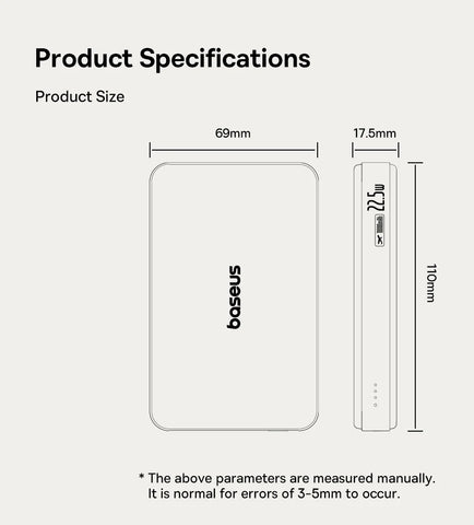 Baseus Qi2 Magnetic Power Bank 10000mah Fast Charge Powerbank Wireless Charging 22.5W External Battery Charger For iPhone 16 15