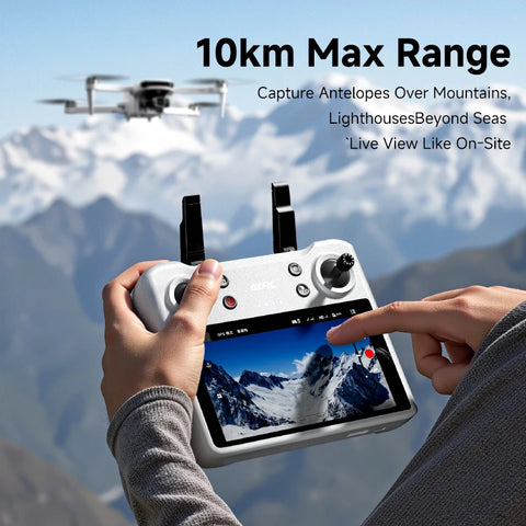 New F15 Drone GPS Brushless Motor 8K HD Professional 5G WIFI Quadcopter 3-Axis Gimbal UAV 5.5 Inch Touch Screen RC Drone 4DRC