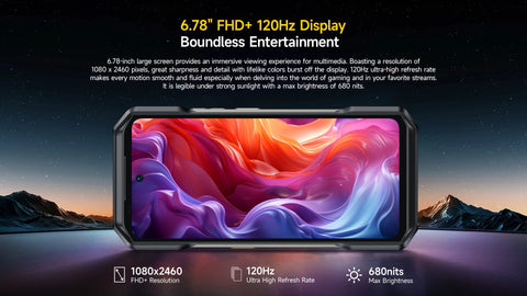 【NEW 2024】 Ulefone Armor 27T 4G 10600mAh Rugged Phone Android 14 Smartphone 24GB +256GB  6.78