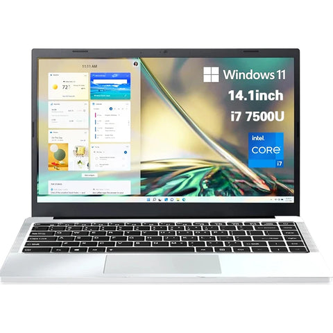 NEW Intel Core i7-7500U laptop 12GB RAM 1/2TB SSD Portable laptops  14.1-inch  Windows 11 Por  Notebook computer  Office Gaming