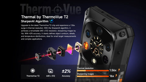 Ulefone Armor 28 Ultra 5G AI Thermal Imaging Rugged Phone Dimensity 9300+ 1TB ROM 32GB RAM Android Smartphone AMOLED Mobile