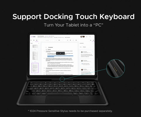 DOOGEE T40 Pro Tablet 12  20GB(8 + 12) 512GB Android 14 Helio G99 6nm 10800mAh 18W Charge Quad Speaker 7.6mm ultra-thin