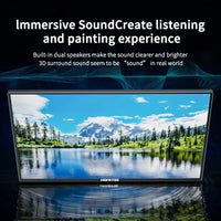 14.1 Inch Portable Monitor 1080P IPS 100%SRGB Gaming Portable Screen with Stand for Laptop PS5/4 Switch Xbox Raspberry Pi