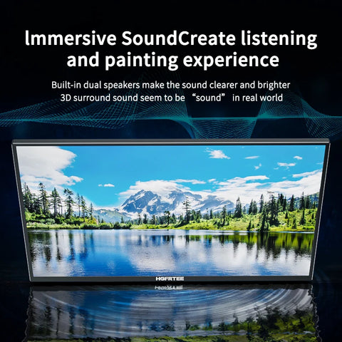 14.1 Inch Portable Monitor 1080P IPS 100%SRGB Gaming Portable Screen with Stand for Laptop PS5/4 Switch Xbox Raspberry Pi