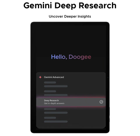 Global Version DOOGEE Tab E3 Max Tablet PC Android 15 Gemini AI 14'' 2.1K Screen 8GB RAM 256GB 13500mAh Large Battery Smart Pad