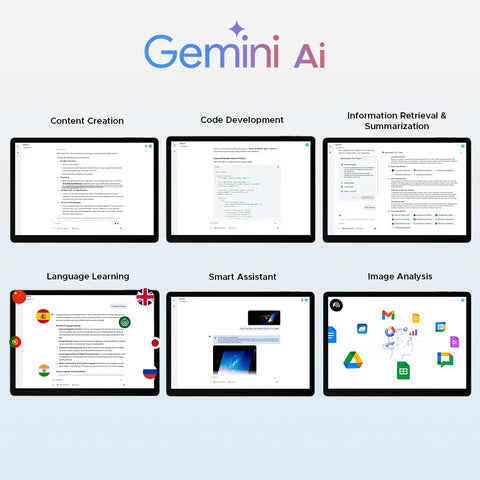 Global Version DOOGEE Tab E3 Max Tablet PC Android 15 Gemini AI 14'' 2.1K Screen 8GB RAM 256GB 13500mAh Large Battery Smart Pad