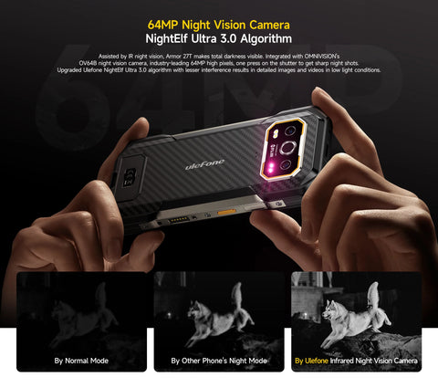 【NEW 2024】 Ulefone Armor 27T 4G 10600mAh Rugged Phone Android 14 Smartphone 24GB +256GB  6.78