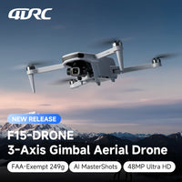 New F15 Drone GPS Brushless Motor 8K HD Professional 5G WIFI Quadcopter 3-Axis Gimbal UAV 5.5 Inch Touch Screen RC Drone 4DRC