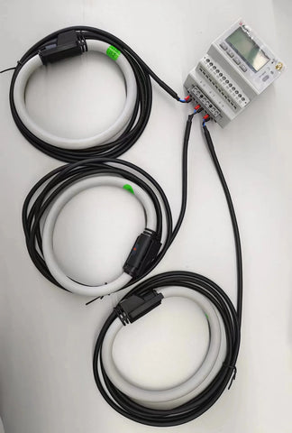 Acrel ADW300 IoT 1 PCS 4G/WIFI/Lorawan Wireless 3 Phase Smart Energy Meter and 3 PCS 1000A/2000A Rogowski Coil 9/15CM Aperture