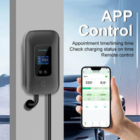 ADPOW Type1 EV Charging Station WIFI APP Control Current Adjustable 5M Cable Wallbox EV Charger with Power-off Protection EVSE