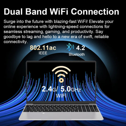 Portable Laptop 15.6inch Intel Celeron N5095 16GB RAM 1TB SSD DDR4 Windows 11 Pro Camera Fingerprint Backlit Keypad Computer PC